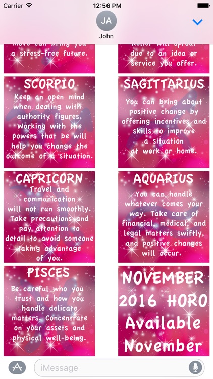 HORO-Monthly Horoscope Stickers screenshot-3