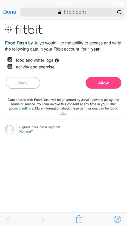 Food Dash Premium for Fitbit