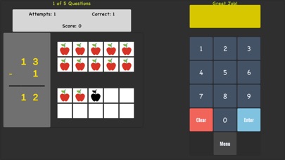 Subtraction Tutor screenshot 3