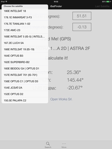 iSatFinder for iPad screenshot 2