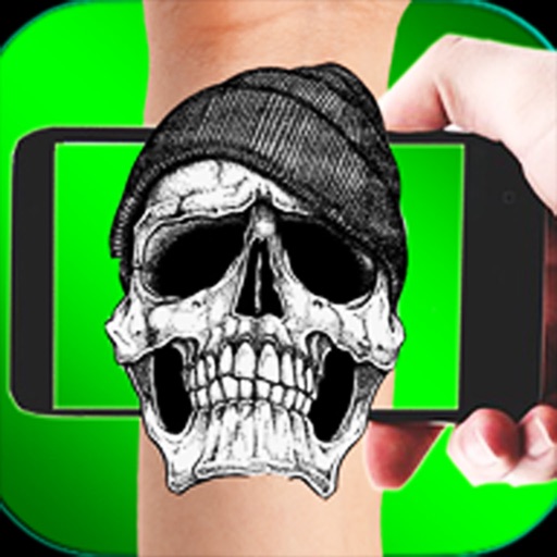 Tattoo Skull On Screen Joke icon