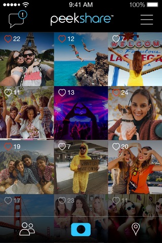 Peekshare - Picture messaging with friends & local people screenshot 4