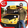 Crazy School Bus Driver 3D HD Plus