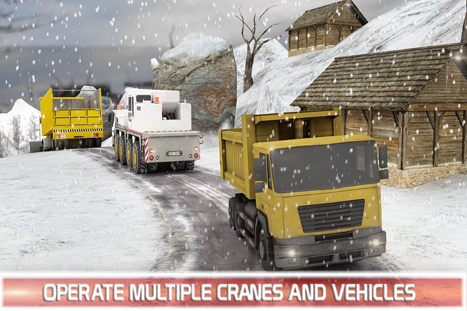 Winter Snow Euro Dump Truck Driver 3D screenshot 4