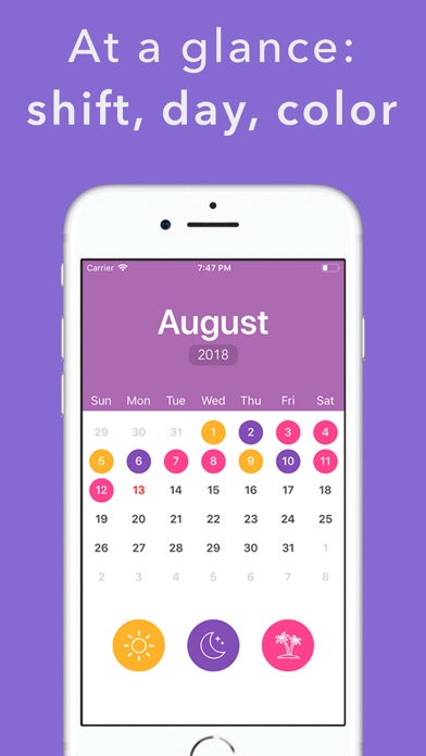 Shift planning - Work calendar screenshot 3
