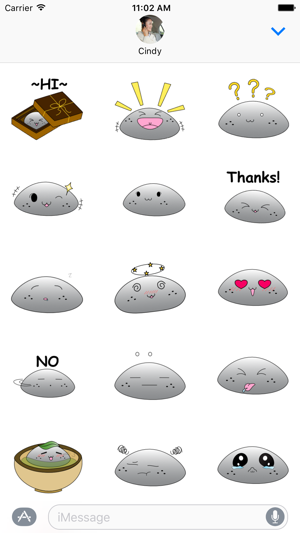 Kurogoma Mochi Stickers