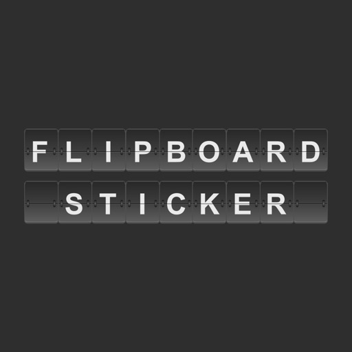 Flipboard Sticker - Airport,Train, Station Letters