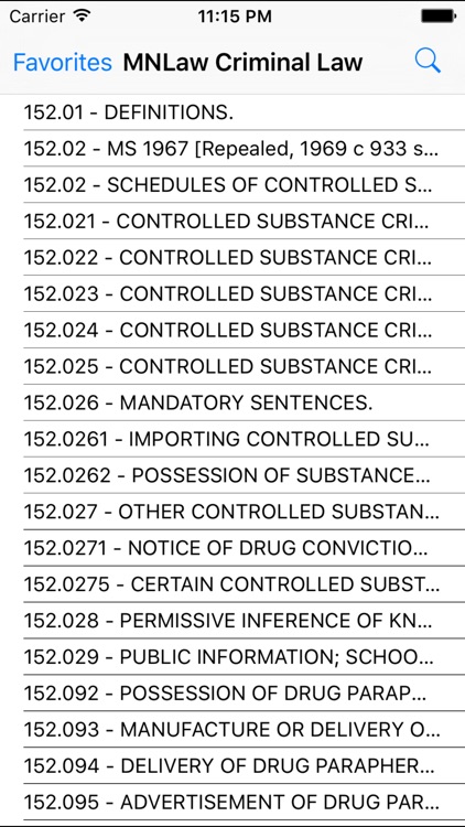 MNLaw - Criminal Law - Chapters 152, 609 Thru 634