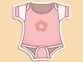 You'll find plenty of adorable baby-related stickers in this pack