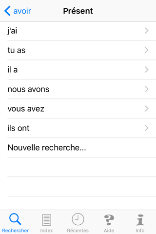 French/English Verb Conjugator - Conjugate and Translate French and English Verbs - Verb2Verbe screenshot 3