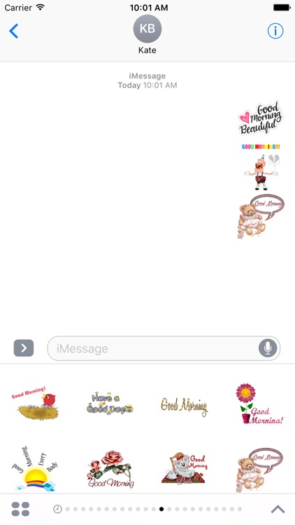 Good Morning Stickers Pack For iMessage