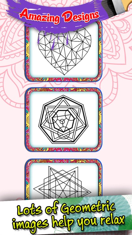 Geometry Art Coloring Pages-Creative Design World