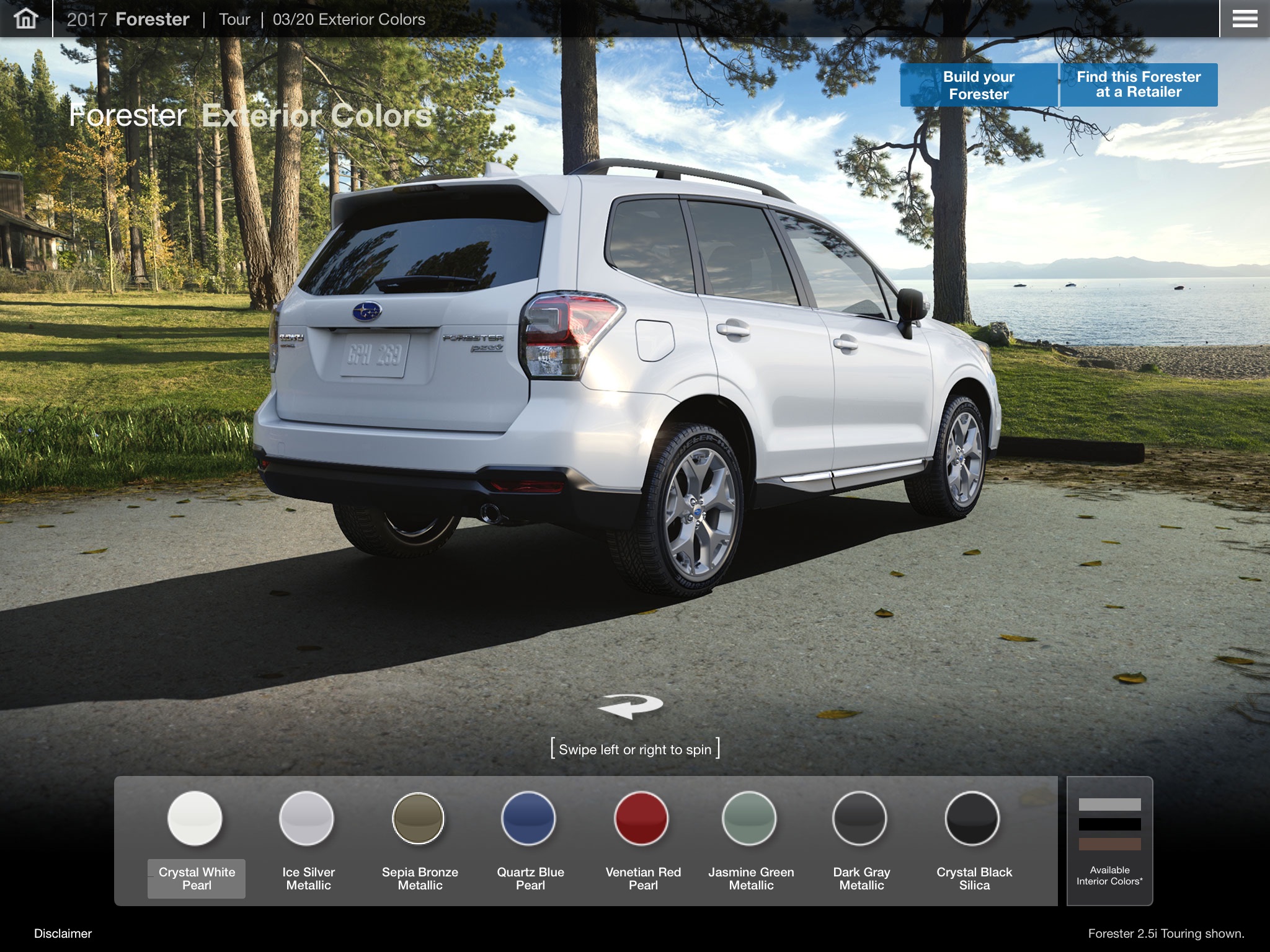 Official 2017 Subaru Forester Guided Tour App screenshot 2