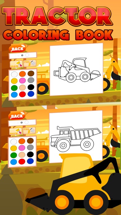 Tractor Coloring Kids Gameのおすすめ画像2