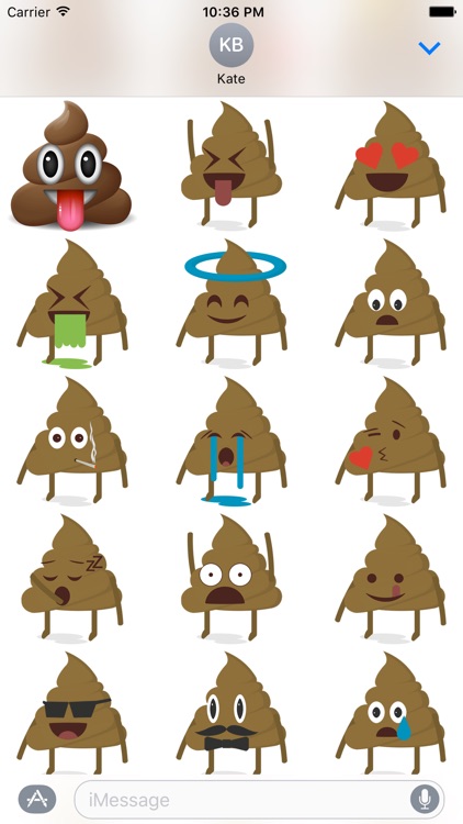 Poop Emoji Stickers