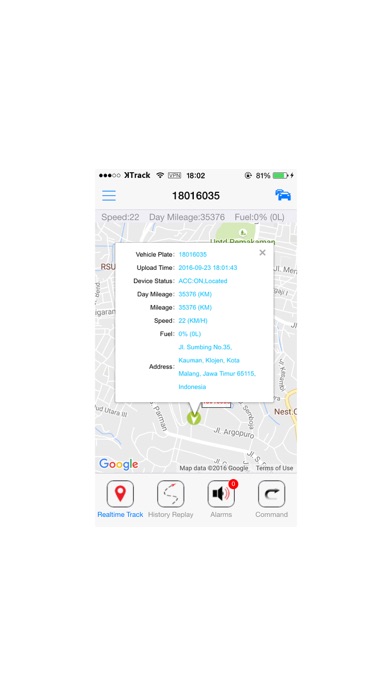 KTrack GPS screenshot 2