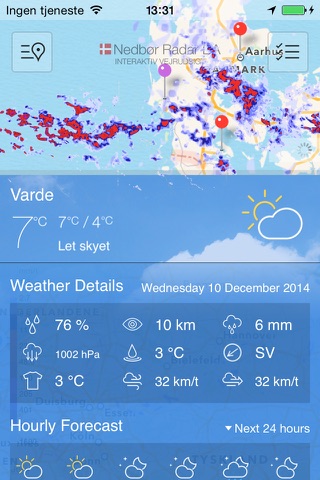 Nedbør Radar Danmark screenshot 3