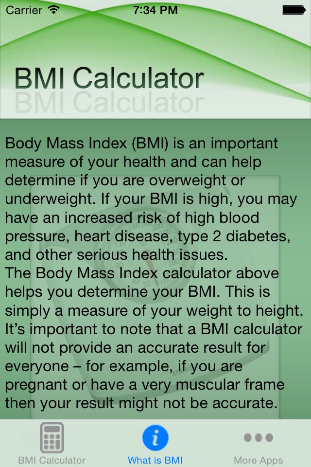 BMI - Body Mass Index & Sleeping Modes screenshot 3