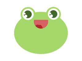 Emoji stickers of the friendly frog