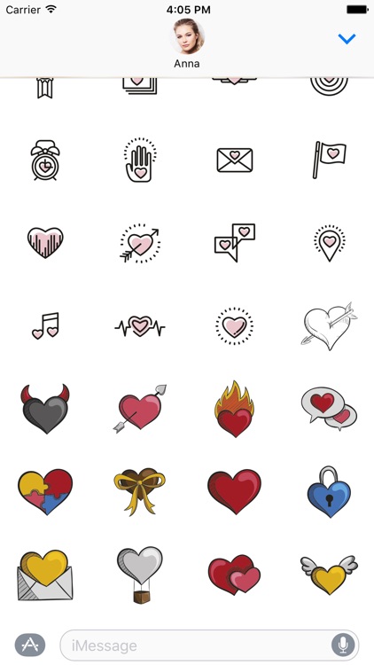 Hearts Sticker Pack for iMessage