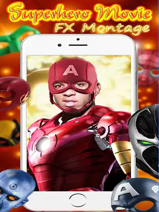 Screenshot 2 Make Me Super Hero (Sticker Camera) iphone