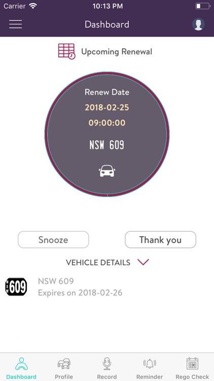 Rego Reminder