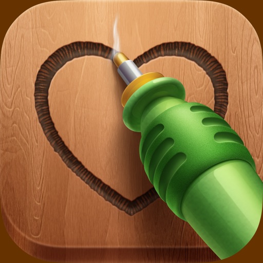 Pyrography - burning a design on wood iOS App