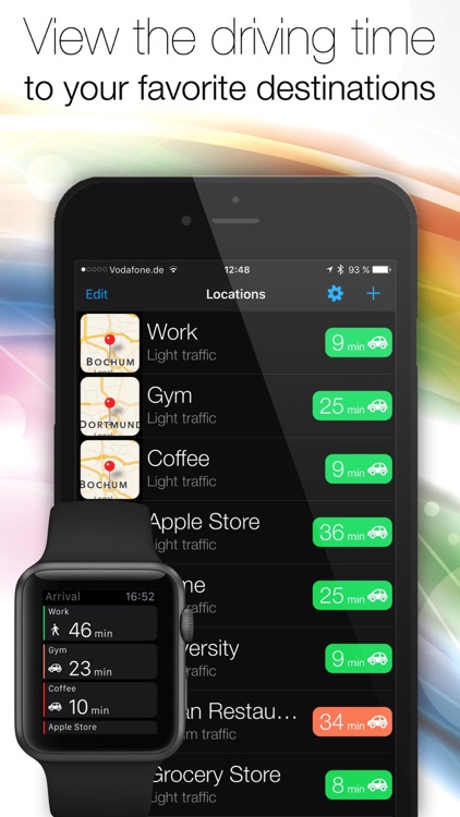 Arrive On Time - GPS assistant: ETA, travel time and directions to your favorite locations