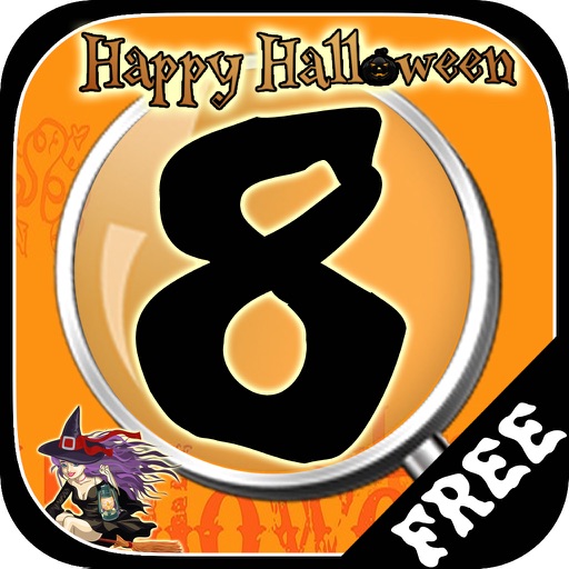 Free Hidden Objects: Halloween Hidden Numbers Icon