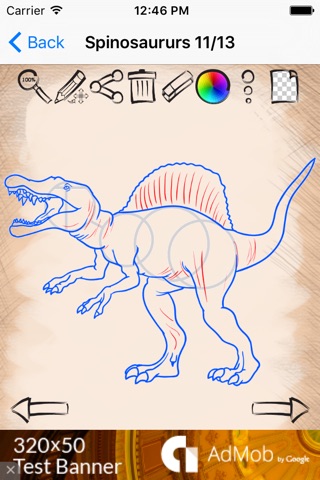 Drawing Lessons Jurassic Dinosaurs Land screenshot 3