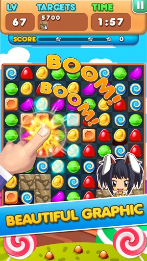 Candy Frenzy Match 3(圖1)-速報App