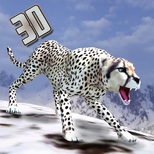 Wild Snow Leopard Mountain Simulator iOS App