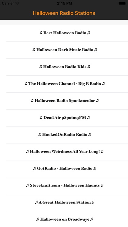 Halloween Music 2016 : Top Free Radio Stations