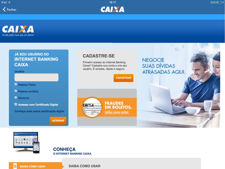 CAIXA para Tablet