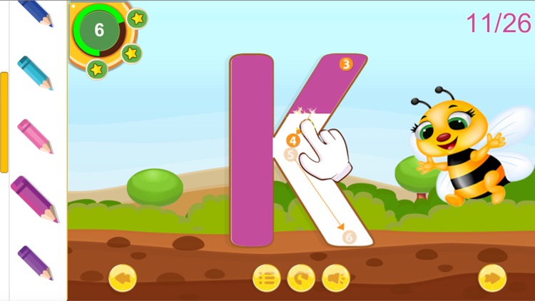 A-Z Alphabet Coloring Tracing Game for kids screenshot-4