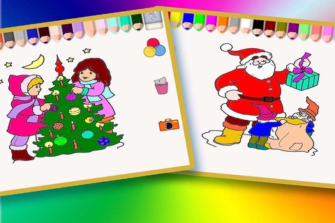Coloring Book For Kids - Christmas ,Santa Claus and Xmas tree screenshot 2