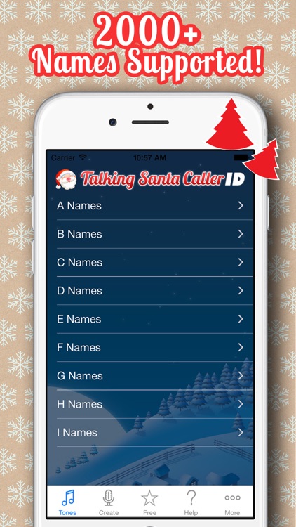 Santa Caller ID - Hear the name of every caller