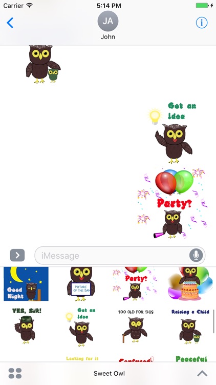 Sweet Owl Stickers screenshot-4