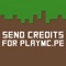 Send credits for PlayMC.PE