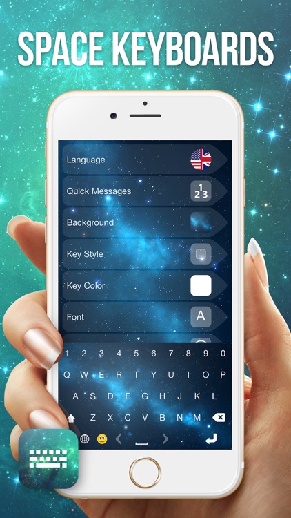 Space Keyboard Flat Design screenshot-3