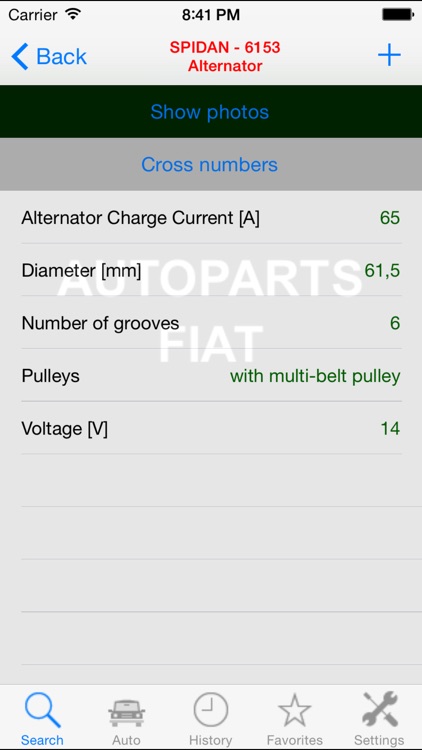 Autoparts for Fiat