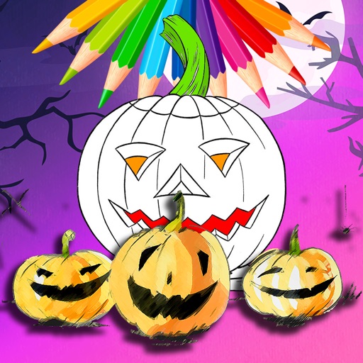 Halloween Monster Nighttime Coloring Book iOS App