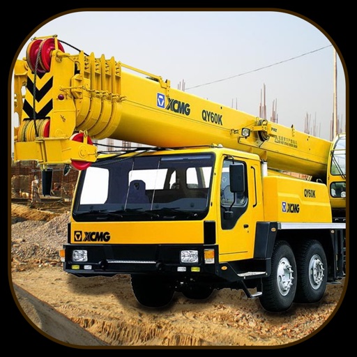 Heavy Diesel Construction Crane Machine Sim-ulator Icon