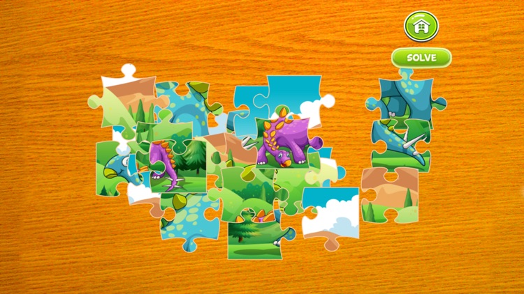 Dinosaur Puzzle for Kids Cartoon Dino Jigsaw Games