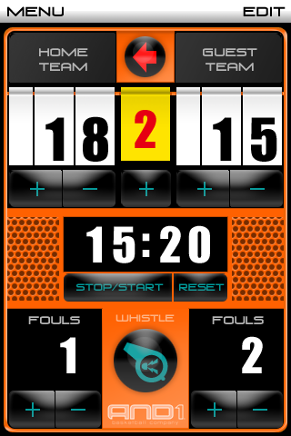 AND1 ScoreBoard screenshot1