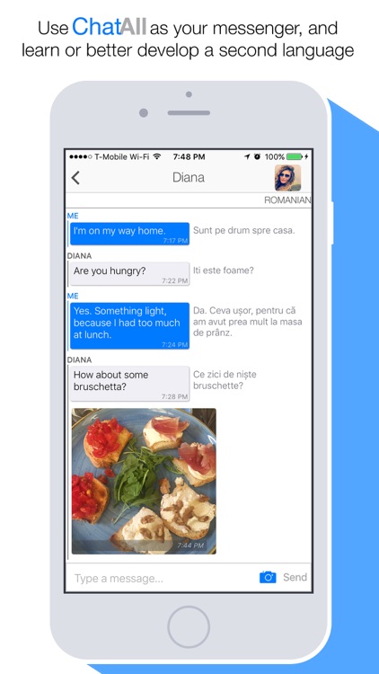 ChatAll - Learn Languages While Texting SMS Chat
