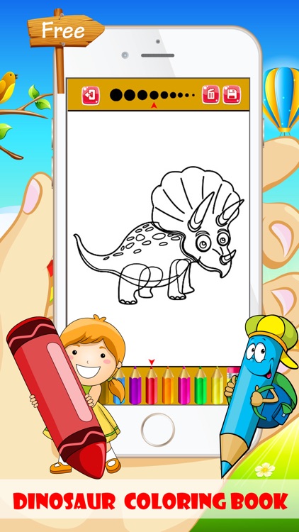 Dinosaur Coloring Book - Free For Toddler And Kids
