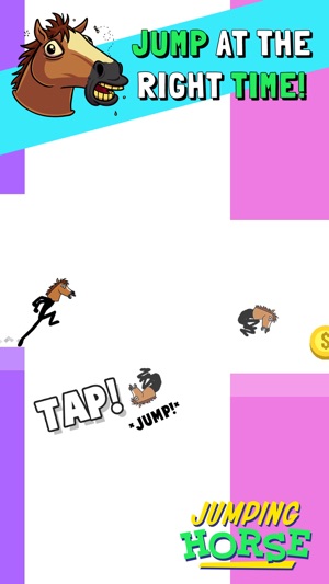 Jumping Horse Head Running Arcade Game(圖2)-速報App