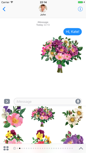 Pansy Flowers - Stickers for iMessage(圖3)-速報App