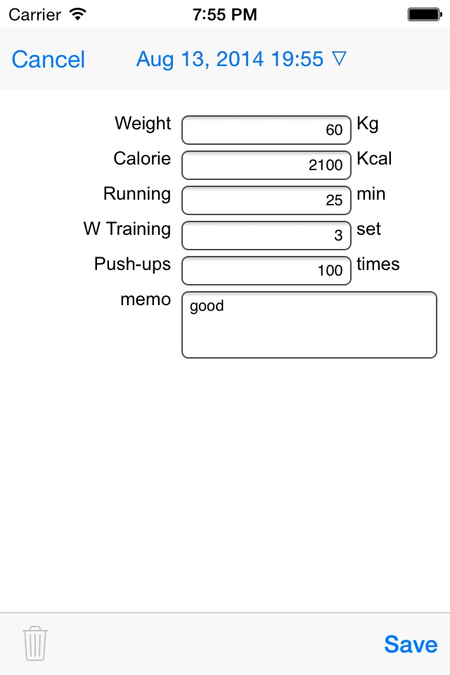 Health Fitness Diary screenshot 4